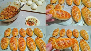 ضروري تسجلي الوصفة أسرع وألذ فطائر مالحة لرمضان🌙 شكل باكيط صغير بحشوة التونة 😋