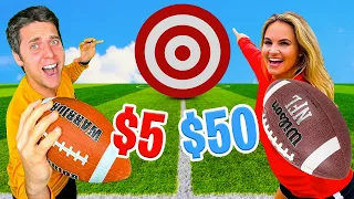 $5 vs $50 Football *Which is better?*