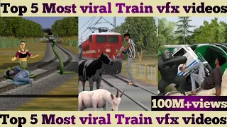 23 July 2021 moj newtrend! top 5 viral Train vfx magic videos! kinemaster magic