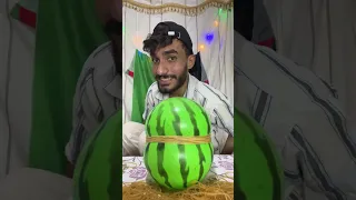 ياتري البطيخه قرعه ولا حمراء ههه❤️