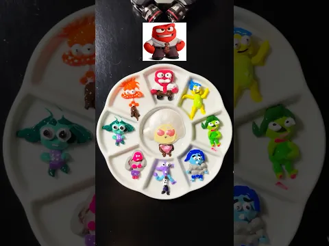 Guess the mixed colors of Inside out 2  #insideout2 #insideout #colormixing #satisfying #asmr