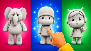Pocoyo and Friends Get Happy When You Color Him In!