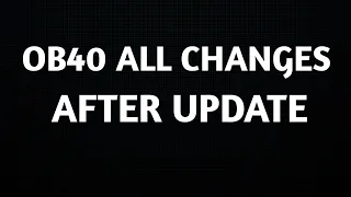OB40 UPDATE ALL BIG CHANGES😱IN FREE FIRE AFTER OB40 UPDATE❤️100% CONFIRM RETURN🤔ALL UPCOMING CHANGES