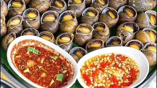 Khoái Khoái ..Ốc Bươu xào Cà Ri - Chấm sốt Thái Siêu Chua Cay 🌶 - Rai Vlogs