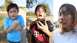 Mean Boy‼️ and Too Funny Sister and BANANA😂 | JJaiPan Shorts Compilation #shorts #tiktok