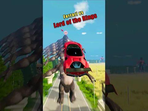 Cars vs Lord Of The Rings 🚘 BeamNG.drive #beamngdrive #simulator #shorts