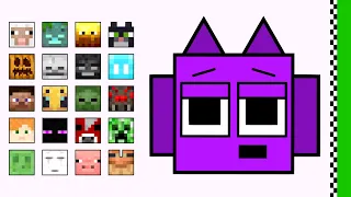 Minecraft Square Race in Sprunki World : Who Will Survive ?