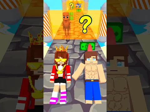 Help the Poor Guy beat the Rich Girl CHALLENGE 貧しい男は豊かな女の子の挑戦を打つのに役立ちます #minecraftshorts #minecraft