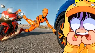 ACIDENTES DE CARRO MAIS AZARADOS! ( Saito Reage BeamNG Drive )