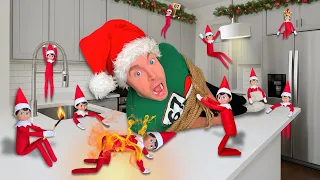 I Brought 10 ELVES ON A SHELF Into Our HAUNTED HOUSE!