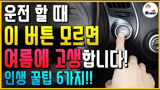 여름에 운전할 때 이 버튼 모르면 개고생합니다!! 인생 꿀팁 6가지!