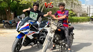 PAPPU SHAPATER VS BMW BIKE DRAGE RACE!😱| Its Faizuu Vs Dracula YT