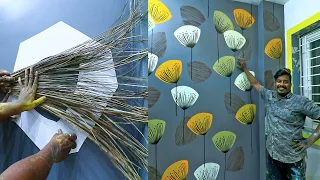 perfect 3d wall painting design with Broom