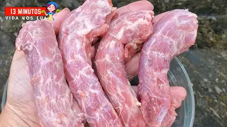 COMO DESOSSAR PESCOCO DE FRANGO- BIFES DE PESCOCO DE FRANGO.