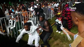 Kid Dee falls off stage while performing at Love Fest