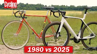1980 Tour de France Winning Bike vs Modern Road Bike