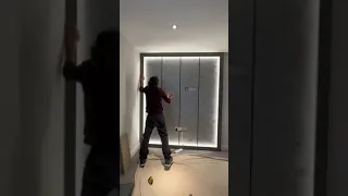 Tv wall installation .