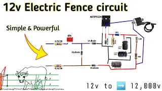 How To Make Electric Fence Circuit | Electronics projects | utsource