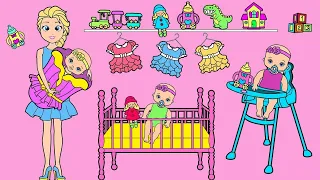 [LIVE NOW] Paper Dolls Dress Up 🔴 Mother and daughter Mermaid family