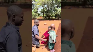 Back to school of baby Bright nice dad also care for his son for education services 