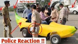 Public Reaction On Banana car  | Banana Car Review | @CreativeScienceOfficial