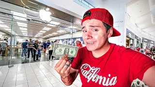 Troquei uma NOTA DE 1 DÓLAR até chegar em um IPHONE 13!!! (DEU CERTO)