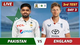 PAK VS ENG 3rd TEST MATCH DAY 3 LIVE, Birmingham  | PAKISTAN vs ENGLAND LIVE COMMENTARY
