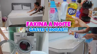 FIZ UMA SUPER FAXINA A NOITE EM CASA 🏠 GASTEI 4 HORAS LIMPADO TUDO ✨ TAVA TUDO FORA DO LUGAR 😩