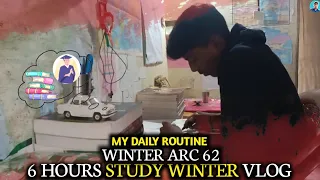 WINTER ARC + 6 HOURS STUDY 🥶🎯💯 #winterarc #study @strugglerviju   