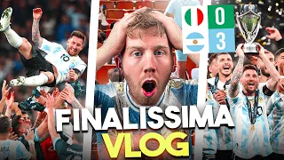 MAGICAL MESSI DAZZLES WEMBLEY AS ARGENTINA BEAT ITALY TO WIN THE FINALISSIMA! | Finalissima Vlog