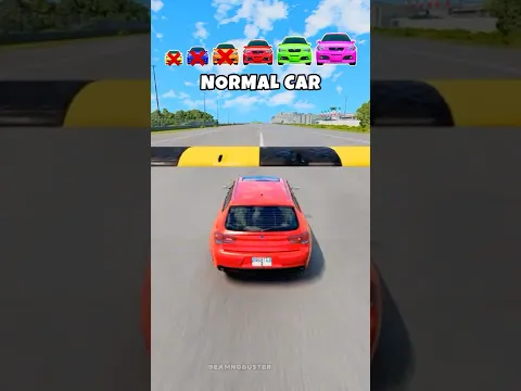 Big & Small Cars vs Big Speed Bump