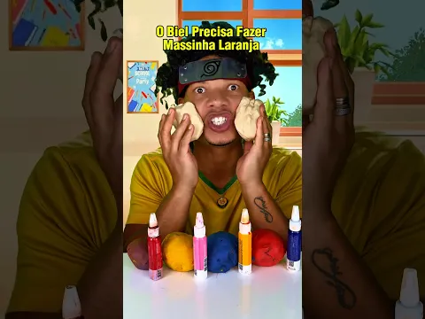 COMO FAZER MASSINHA LARANJA #asmr #satisfying