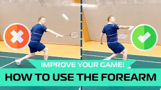 How to use forearm rotation in badminton - 5 shots biomechanics
