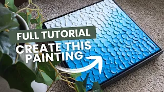 How to Create an Ombré Textured Art Painting (Beginner Tutorial)