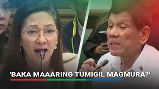 'Patapusin mo muna 'ko!' Hontiveros, Duterte clash over 'unacceptable' comments about killings