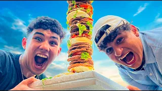 LA TORRE DE HAMBURGUESAS MAS ALTA DEL MUNDO🍔| EL NACHETO
