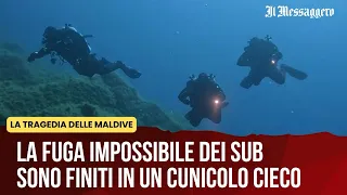 La fuga impossibile dei sub: la posizione dei corpi indica che sono finiti in un cunicolo cieco