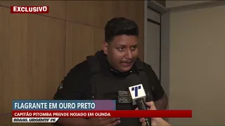 Capitão pitomba prende noiado- exclusivo no Brasil urgente.