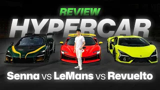 Review Hypercars: Senna vs LeMans vs Revuelto!