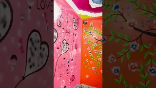 Beautiful wall complete intoriar  full desigin korlam #wallpanting #3dpanting #painting