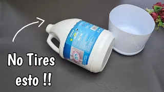 DE BASURA A LUJO ♻️ 2 Grandes Ideas para reciclar tus GALONES DE CLORO #artesanato
