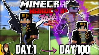 I Survived 100 Days in JoJo's Bizarre Adventure in Minecraft... Here's What Happened!