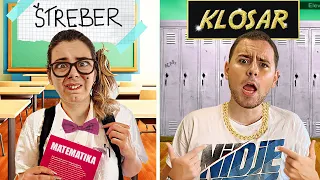 KLOŠAR vs ŠTREBER  U ŠKOLI !