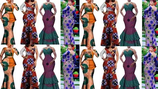 🆕MISHONO MIPYA YA VITENGE YA MAGAUNI MAREFU YA WAMAMA || ANKARA GOWN STYLES FOR MAMA'S.