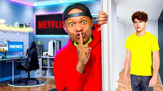 I Built A SECRET ROOM to hide from Stokes Twins! 🤫