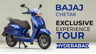 Bajaj Chetak Exclusive Showroom Experience Tour || Bajaj Chetak Electric Scooter || Hybiz tv