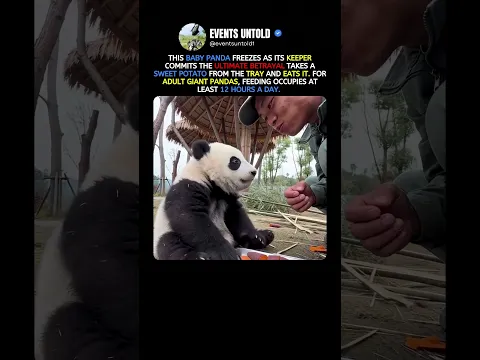 Why Giant Pandas Spend 12 Hours Eating #animals #shorts