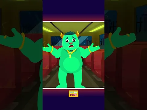 Monstruo en el autobús dice, '¿Dónde está el conductor?' #shorts #spooky #kidssong