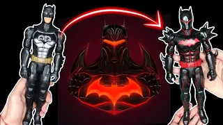 Convierto una Figura Cutre de Batman de Juguete en HELLBAT de DC usando Plastilina escolar.