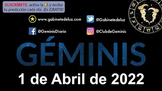 Horóscopo Diario - Géminis - 1 de Abril de 2022.
